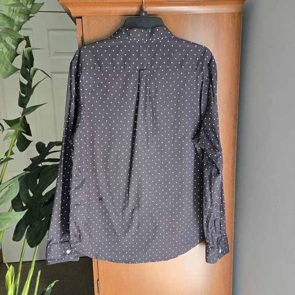 Old Navy Black Shirt with White Dots Size Large9 - Picture 2 of 4